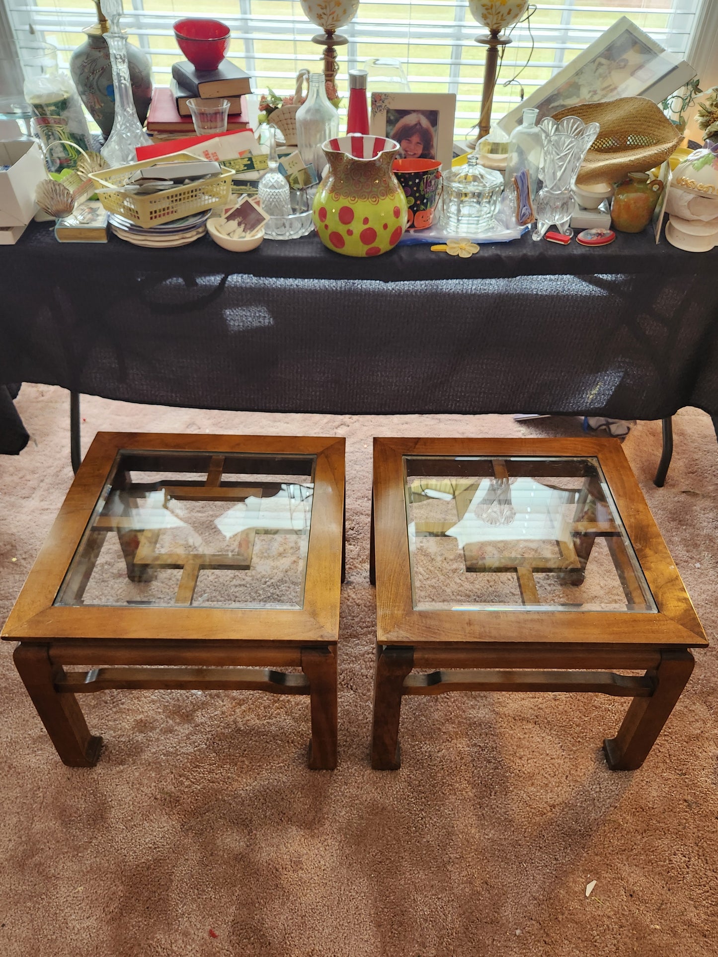 Pair Asian End Tables