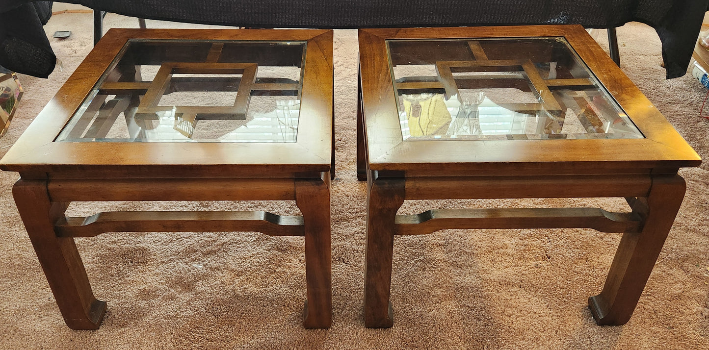 Pair Asian End Tables