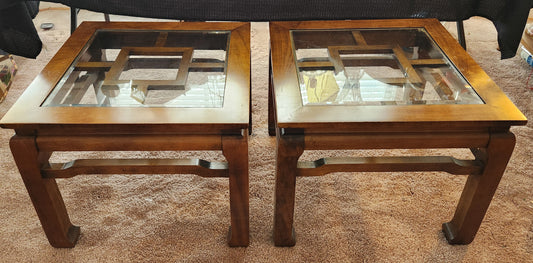 Pair Asian End Tables
