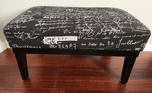 Black & White Footstool